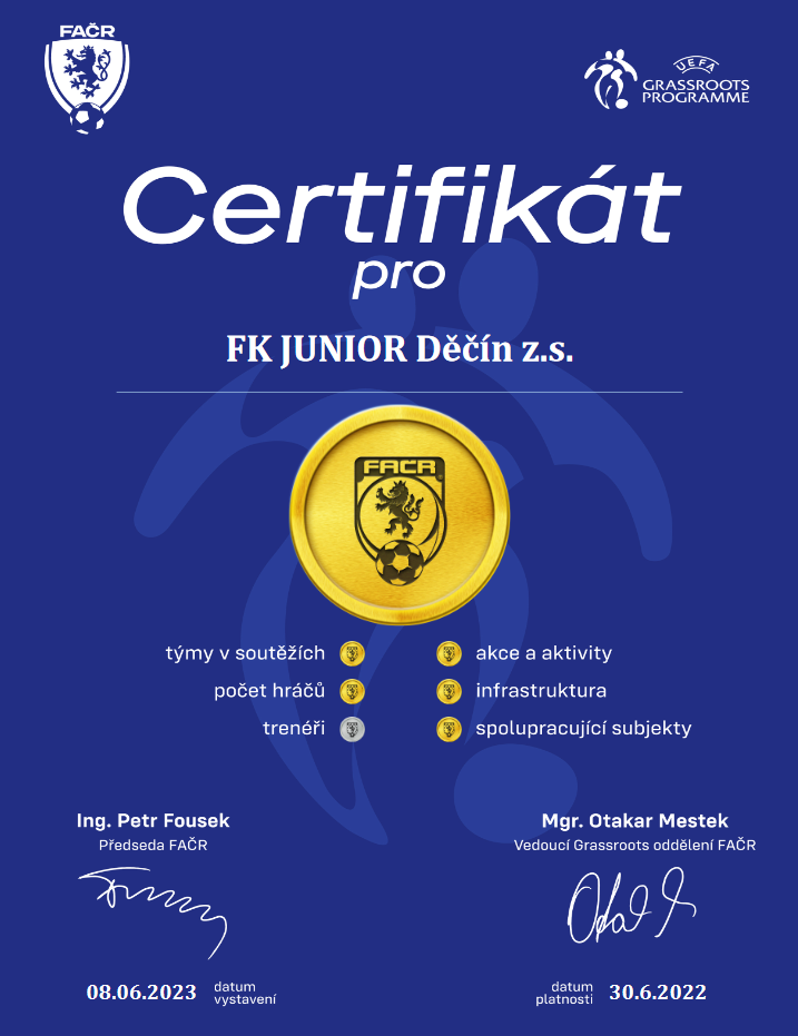 CERTIFIKÁT FAČR