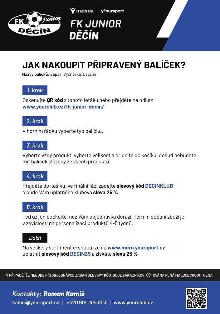 FANSHOP FK JUNIOR DĚČÍN